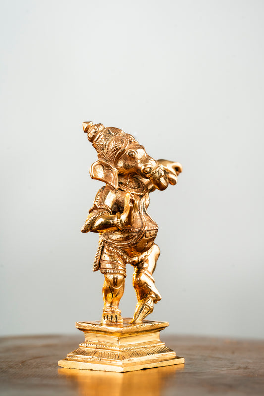 Bronze Dancing Ganapathi - 4"