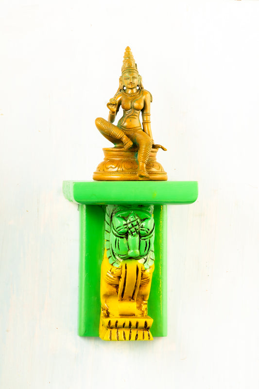 Antique Boga Sakthi 6" Placed on an Elegant Dragon Wall Hanger