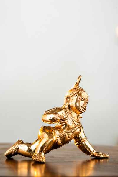 Bronze Crawling Krishna