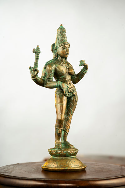 Antique Finished Elegant Ardhanareeswarar - 10