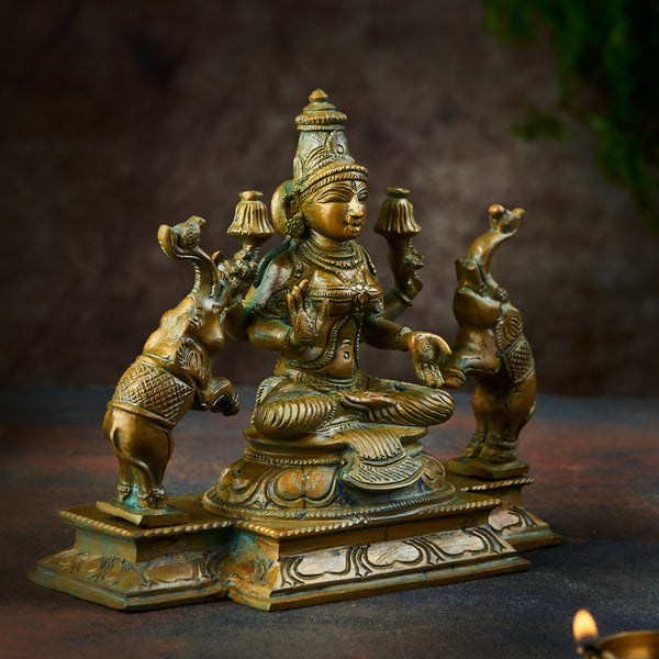 Antique Finished Gaja Lakshmi - 6