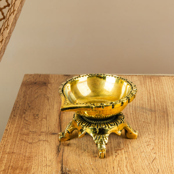 Four-Legged Bronze Vilakku