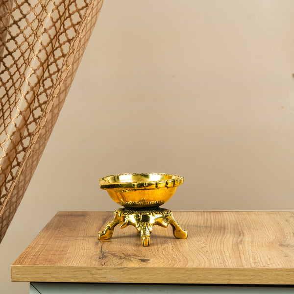 Four-Legged Bronze Vilakku