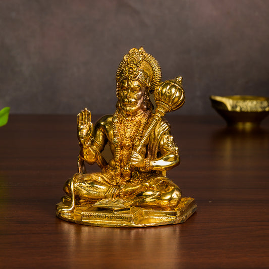 Bronze Sitting Hanuman 4"