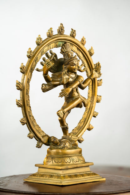 Antique Finished Bronze Natarajar -10"