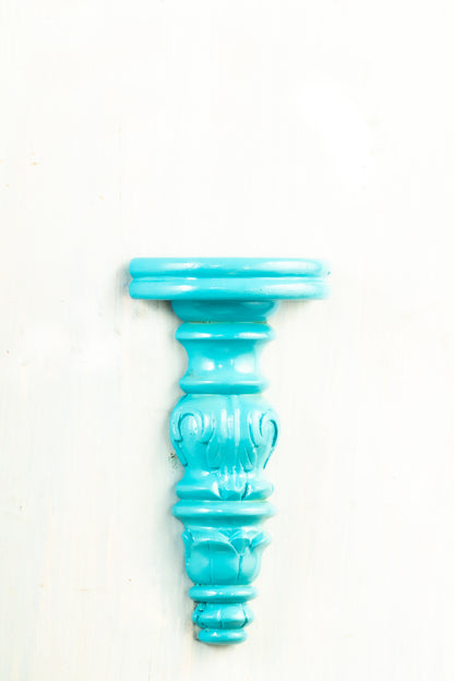 Antique Finished 4" Boga Sakthi Placed on an Elegant Handmade Flower Wall Hanger