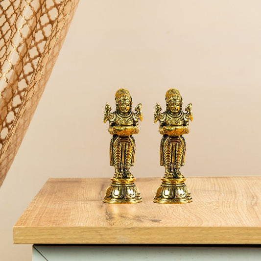 Mini Paavai Vilakku ( Pair -2 Deepams)