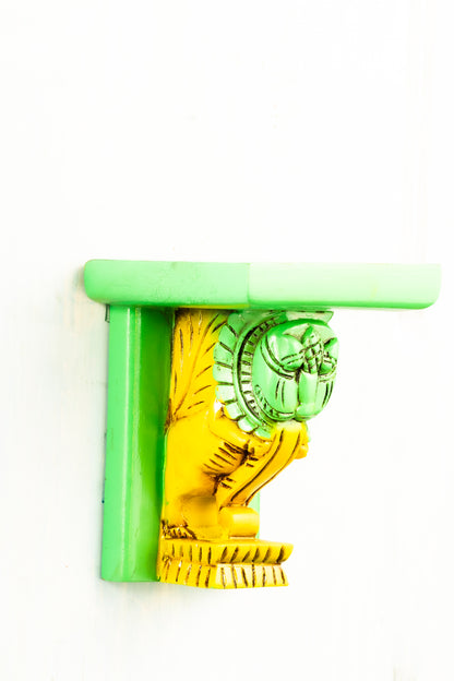Antique Boga Sakthi 6" Placed on an Elegant Dragon Wall Hanger