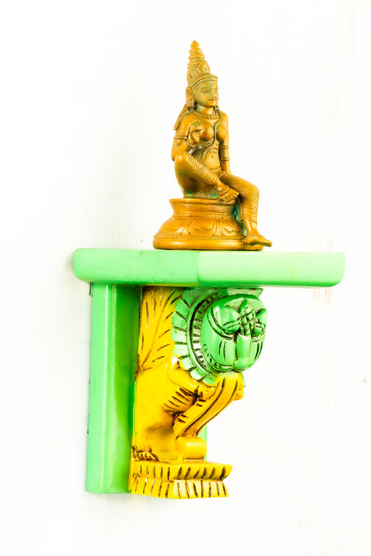 Antique Boga Sakthi 6" Placed on an Elegant Dragon Wall Hanger