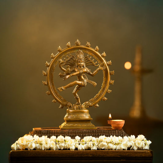 Antique Finished Bronze Natarajar -10"