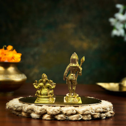 Bronze Bala Vinayagar and Murugan