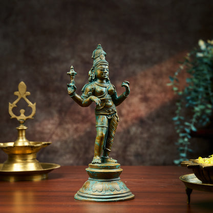 Antique Finished Ardhanareeswarar - 8"