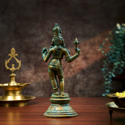 Antique Finished Ardhanareeswarar - 8"