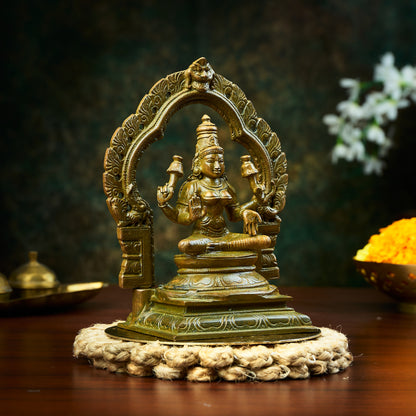 Antique Finished  Lakshmi with Prabhavali