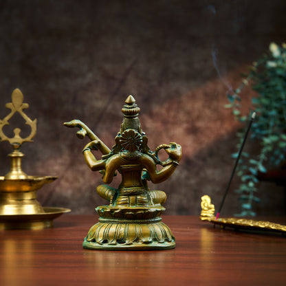 Antique Finished Saraswath - 6"
