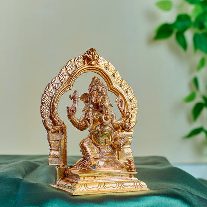 Bronze Ganesh with Prabhavali