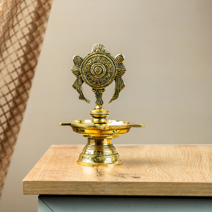 Bronze Sudarshana Vilakku
