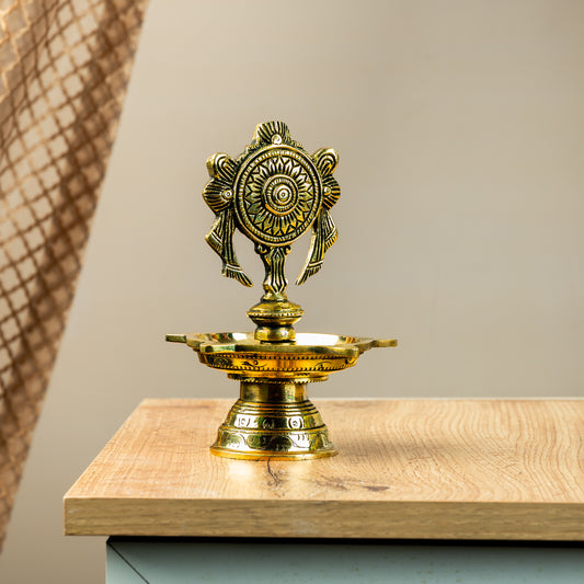Bronze Sudarshana Vilakku