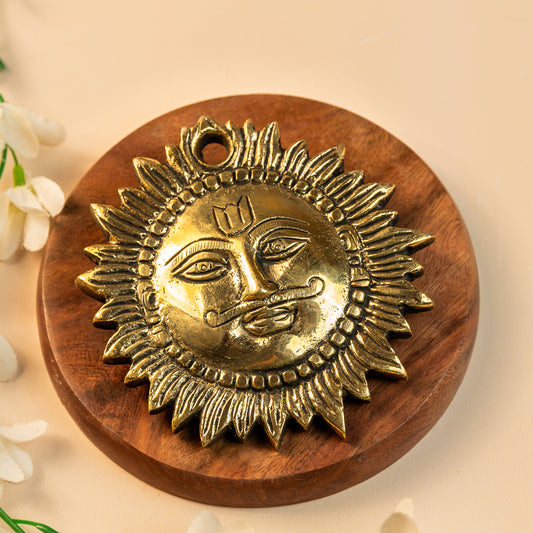 Bronze Suryanarayan Wall Hanger