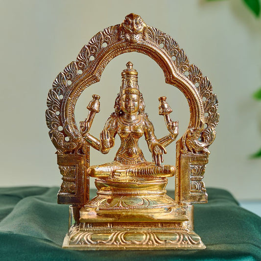 Bronze Lakshmi with Prabhavali