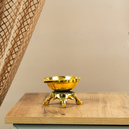 Four-Legged Bronze Vilakku