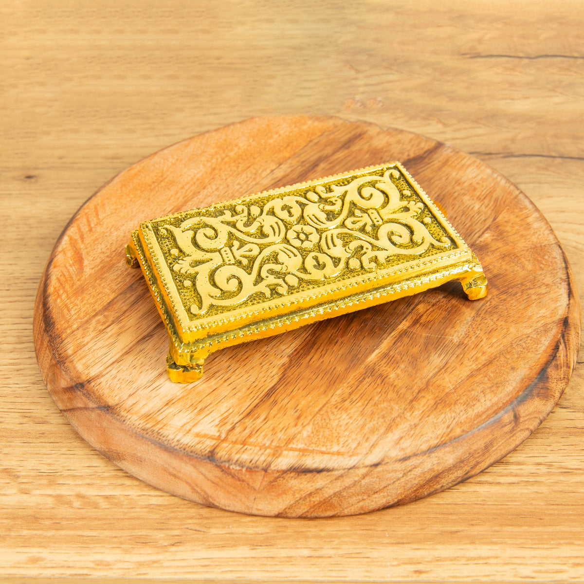 Rectangular Po Stand Small Rectangular Peedam ( Pooja Stand for Idols ) – Kamsthala