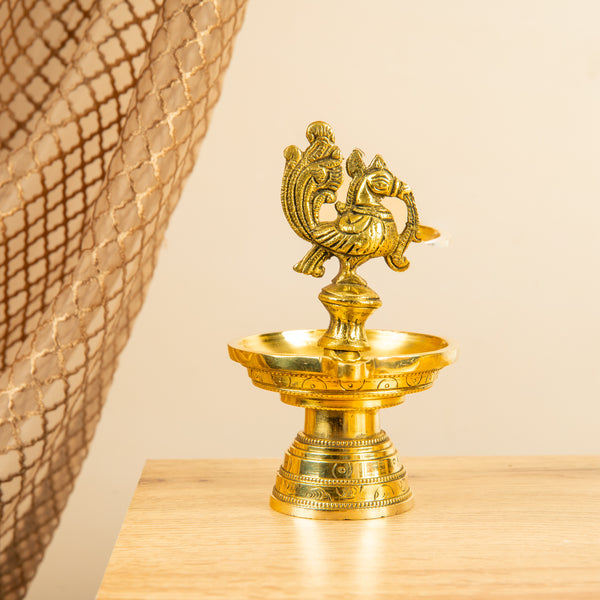 Anna Pakshi Single-Wick Vilakku