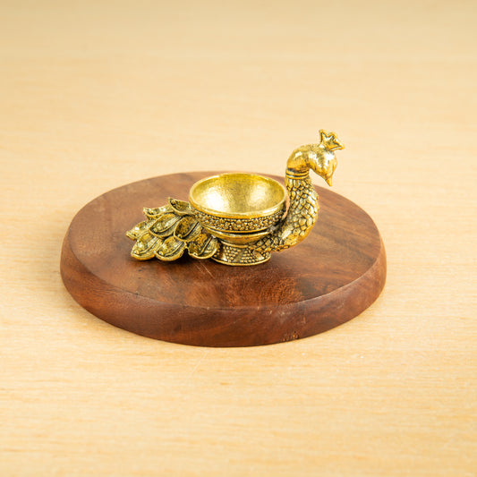 Small Mayil Iragu Vilakku (Pair)