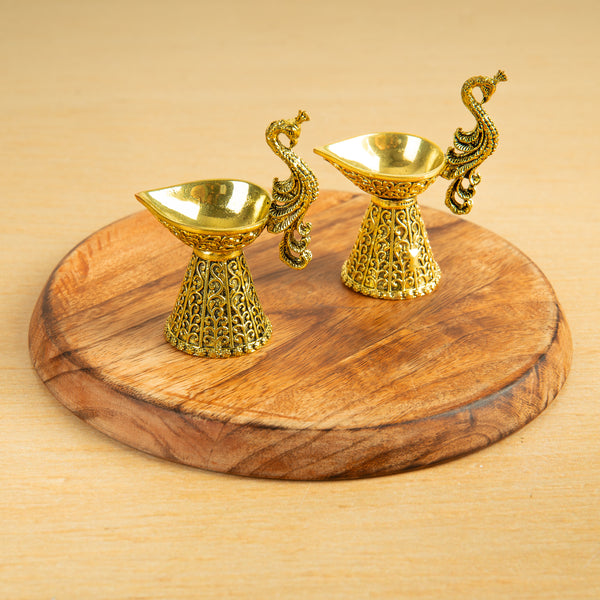 Small Mayil Vilakku (Pair)