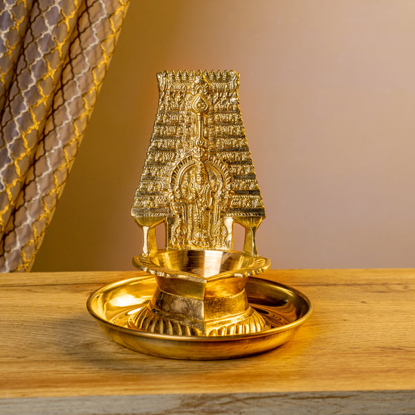 Tiruchendur Murugan Gopuram Vilakku  with Plate