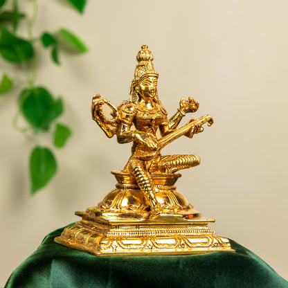 Bronze Saraswathi - 4"