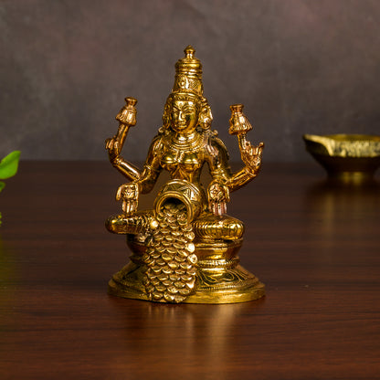 Bronze Gubeara Lakshmi 3"