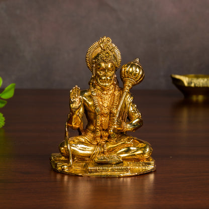 Bronze Sitting Hanuman 4"