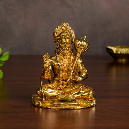 Bronze Sitting Hanuman 4"