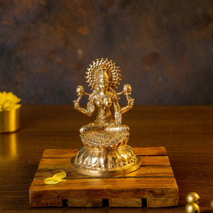 Bronze Lakshmi Devi 3"