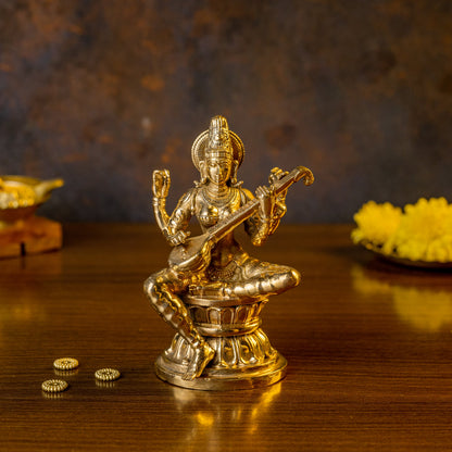 Bronze Saraswathi Devi