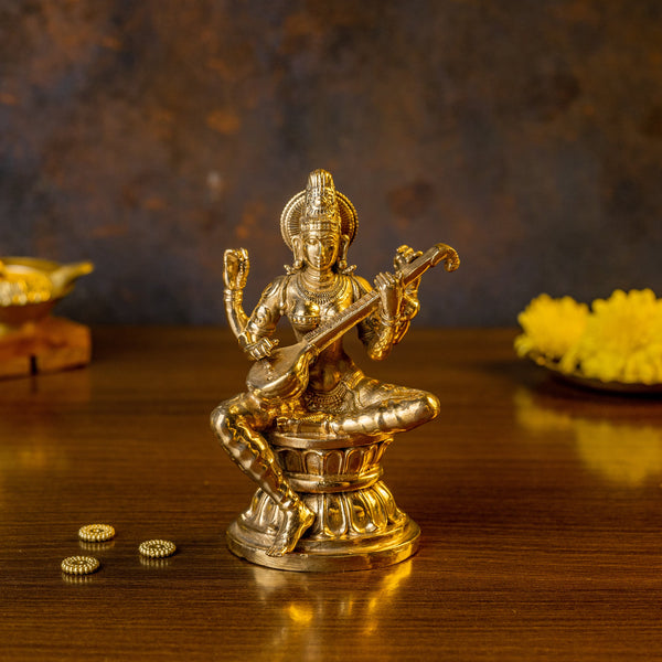 Bronze Saraswathi Devi