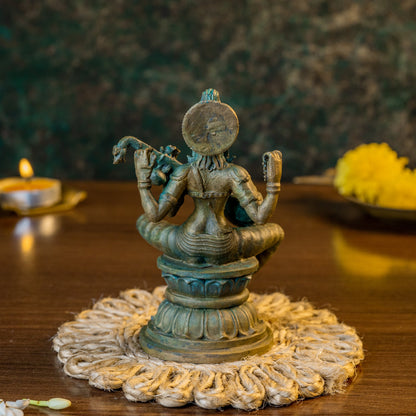 Antique Finished  Saraswathi Devi