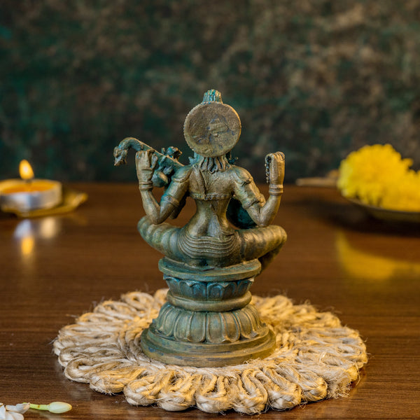 Antique Finished  Saraswathi Devi