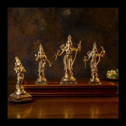 Bronze Ramar Set 6" (Ram Darbar)