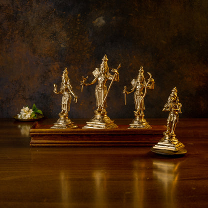 Bronze Ramar Set 6" (Ram Darbar)