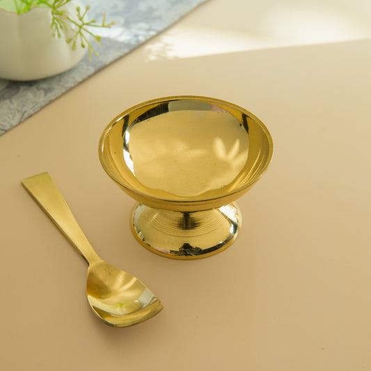 Kansa Desert Bowl with Spoon - Pair