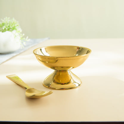 Kansa Desert Bowl with Spoon - Pair