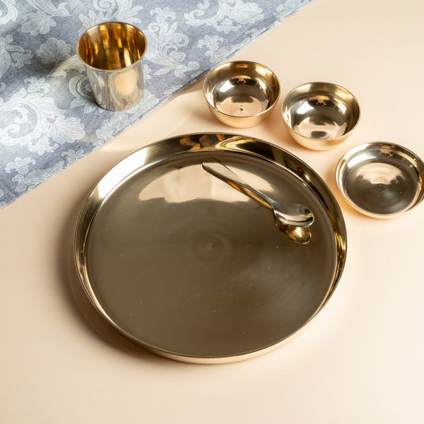 Kansa Thali Set - 6 Pcs